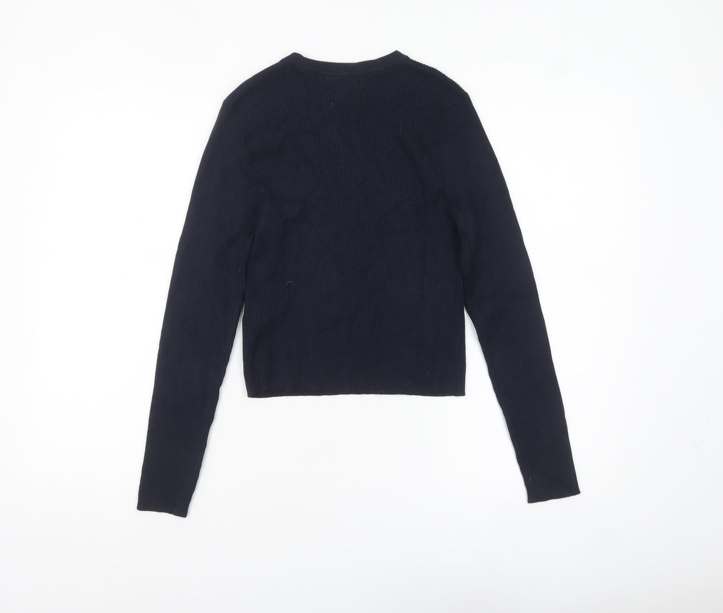 Marks and Spencer Women's Navy Blue Size 14 Crew Neck Pullover Jumper