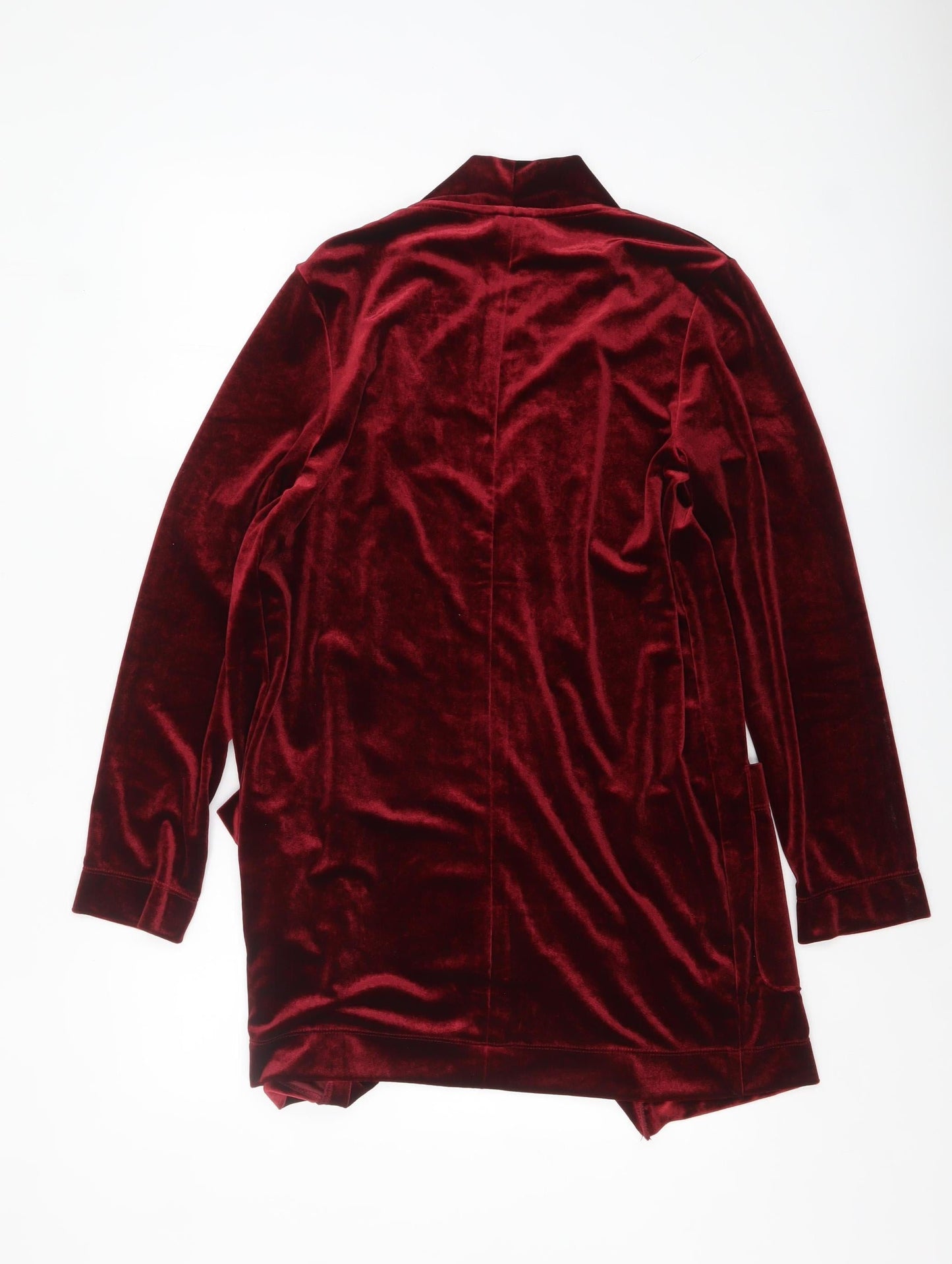 Cotton Traders Women's Red Velvet Blazer Jacket Size 10