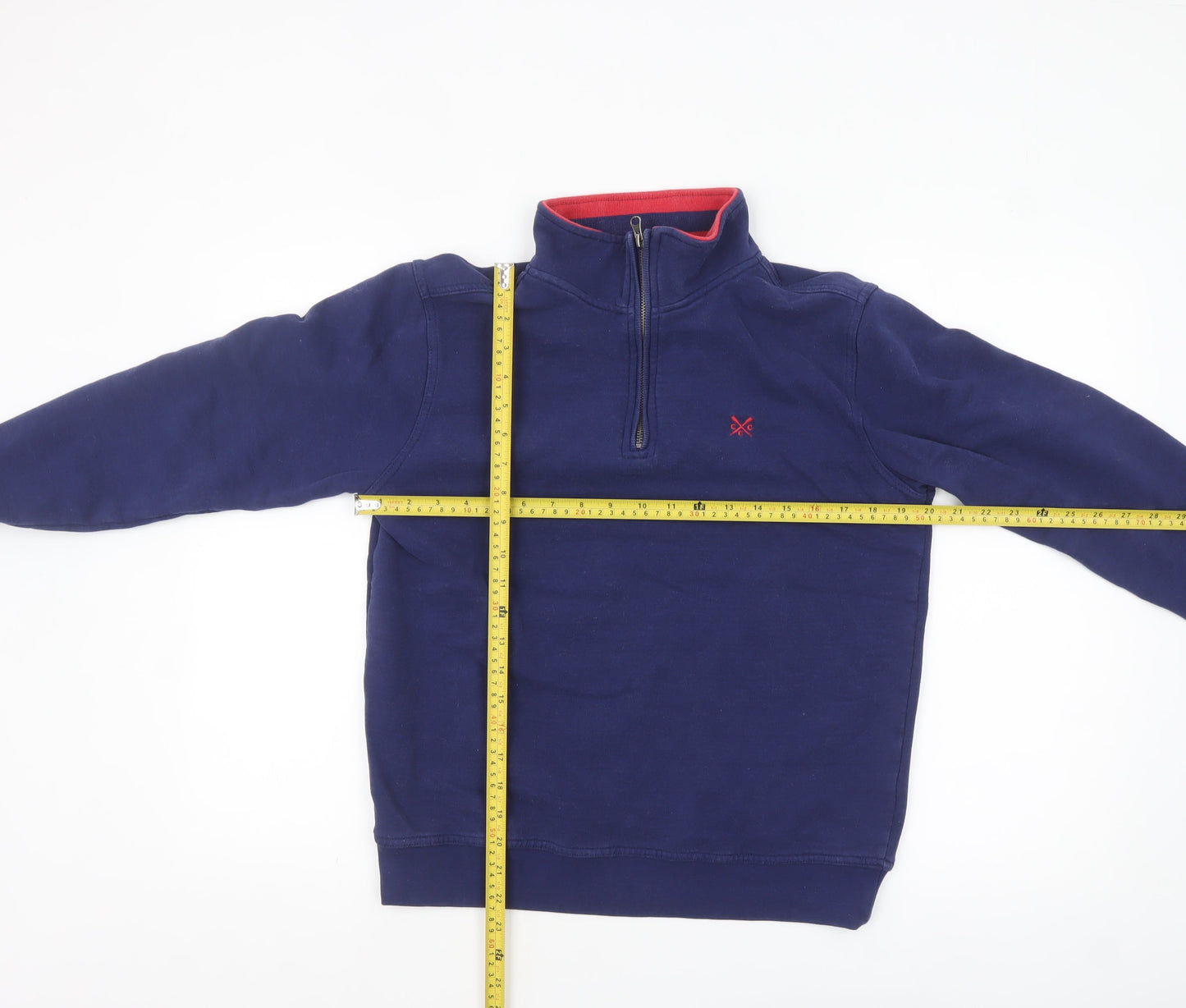Crew Clothing Women’s Navy 1/4 Zip Pullover Sweatshirt Small