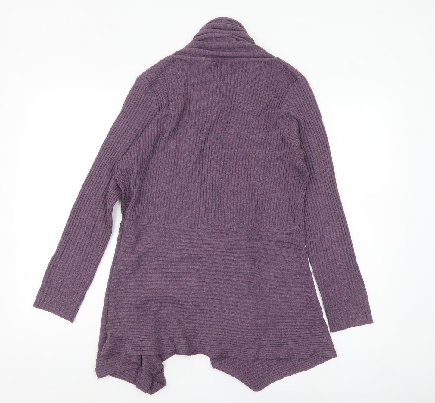 Elizabeth Scott Women's Purple Knit Cardigan S Relaxed Fit