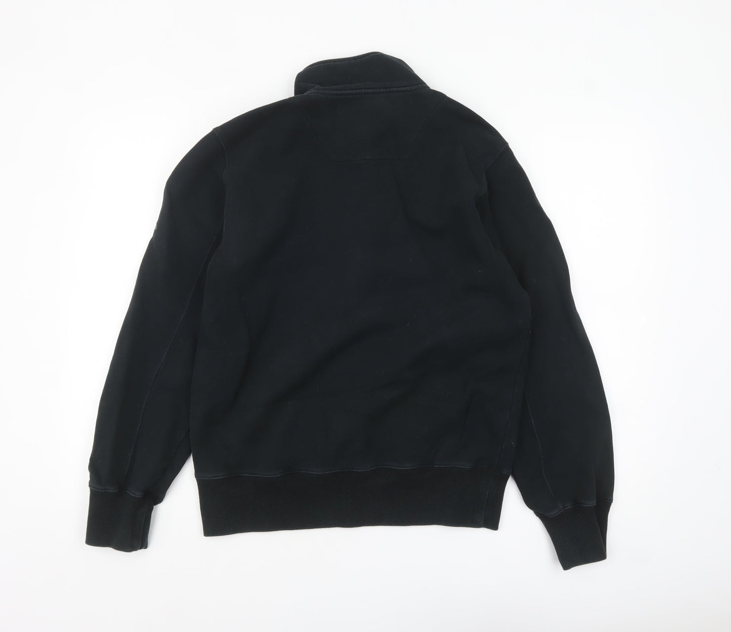 Musto Mens Black 1/4 Zip Fleece Sweatshirt Size S Regular Fit