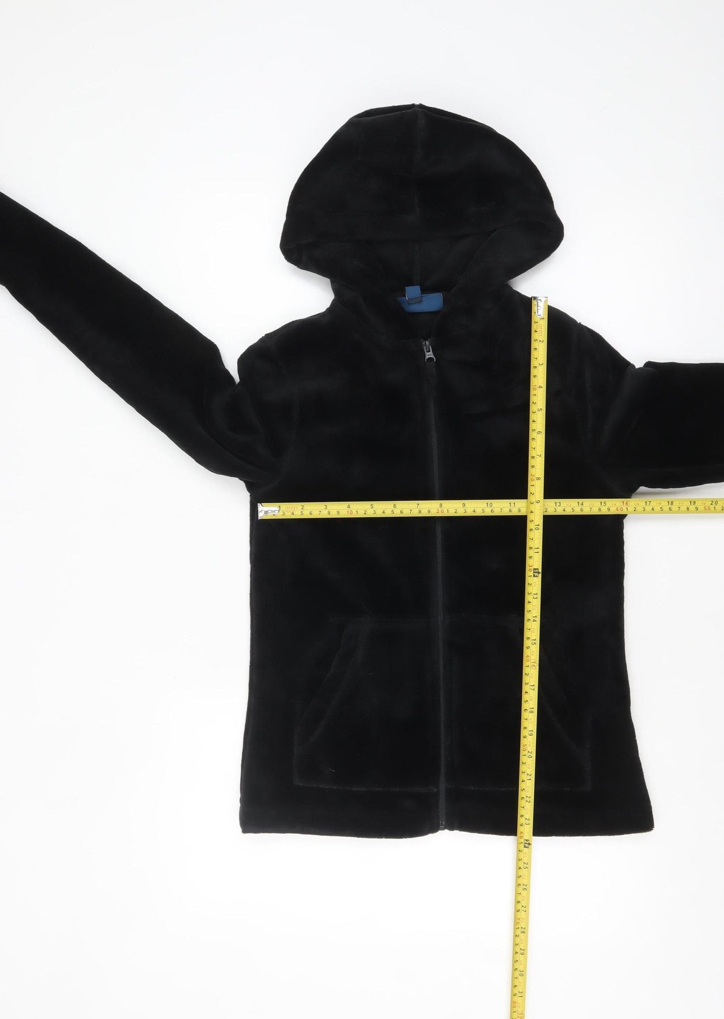 Mountain Warehouse Womens Black Fleece Full Zip Hoodie UK 8