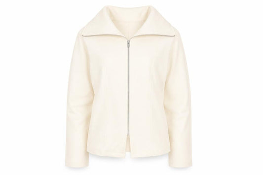 Marks & Spencer Women's Ivory Size 6 Twill Zip Jacket