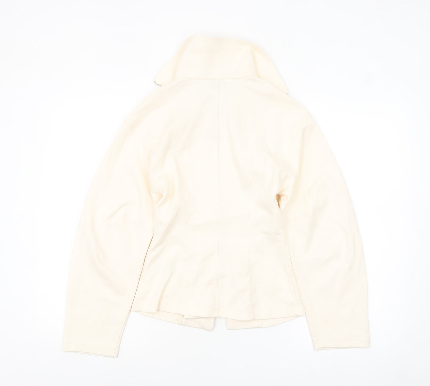 Marks and Spencer Women's Ivory Size 6 Twill Zip Jacket