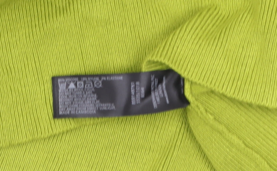 Petite Collection Women’s Green V-Neck Wrap Jumper Size 12 Petite