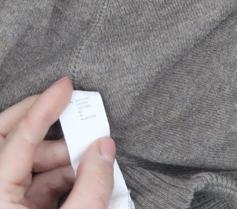Gap Men's Beige Cotton Shawl Collar Cardigan L Classic Fit