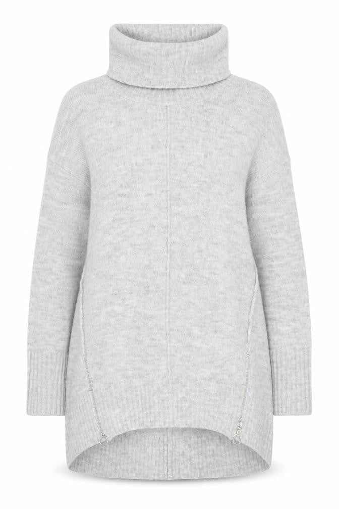 F&F Womens Grey Cowl Neck Chunky Knit Pullover Jumper Size 14