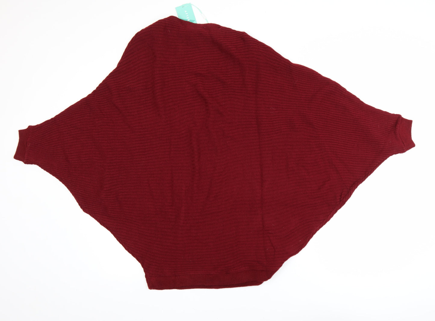 Aftershock London Women Burgundy Batwing Acrylic Jumper One Size