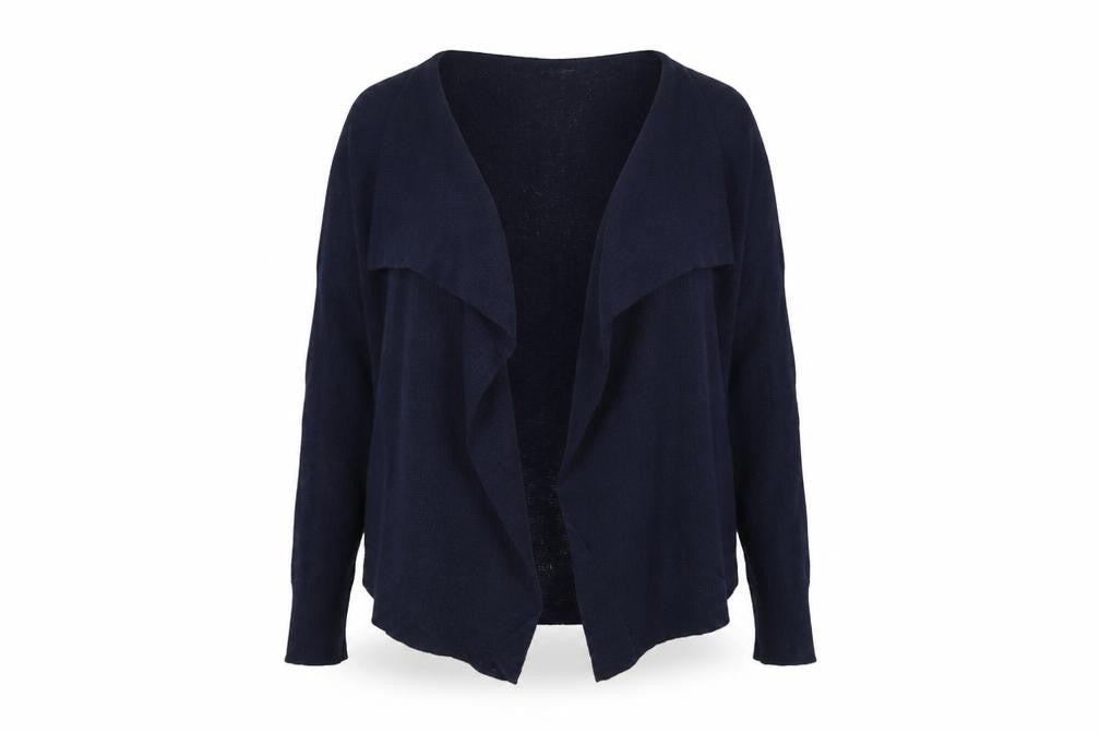 Jigsaw Women's Blue Wool Blend Open Cardigan Size S