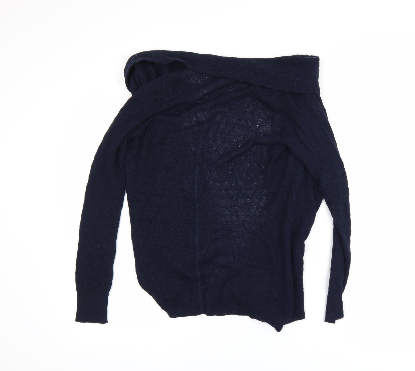 Jigsaw Women's Blue Wool Blend Open Cardigan Size S