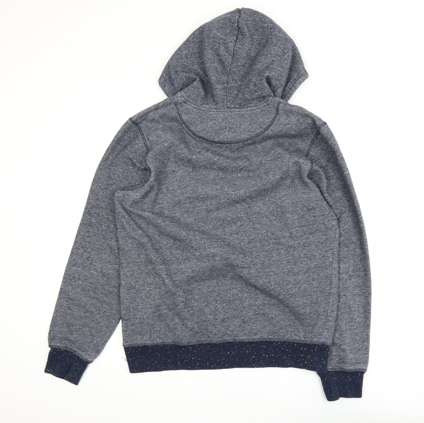 Jack & Jones Men's Blue Pullover Hoodie M Athletics Logo