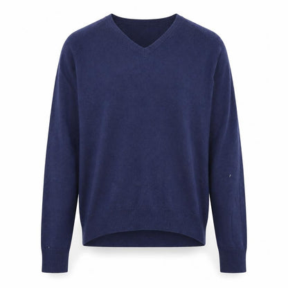 Gap Men's Blue V-Neck Pullover Jumper XS Wool Blend