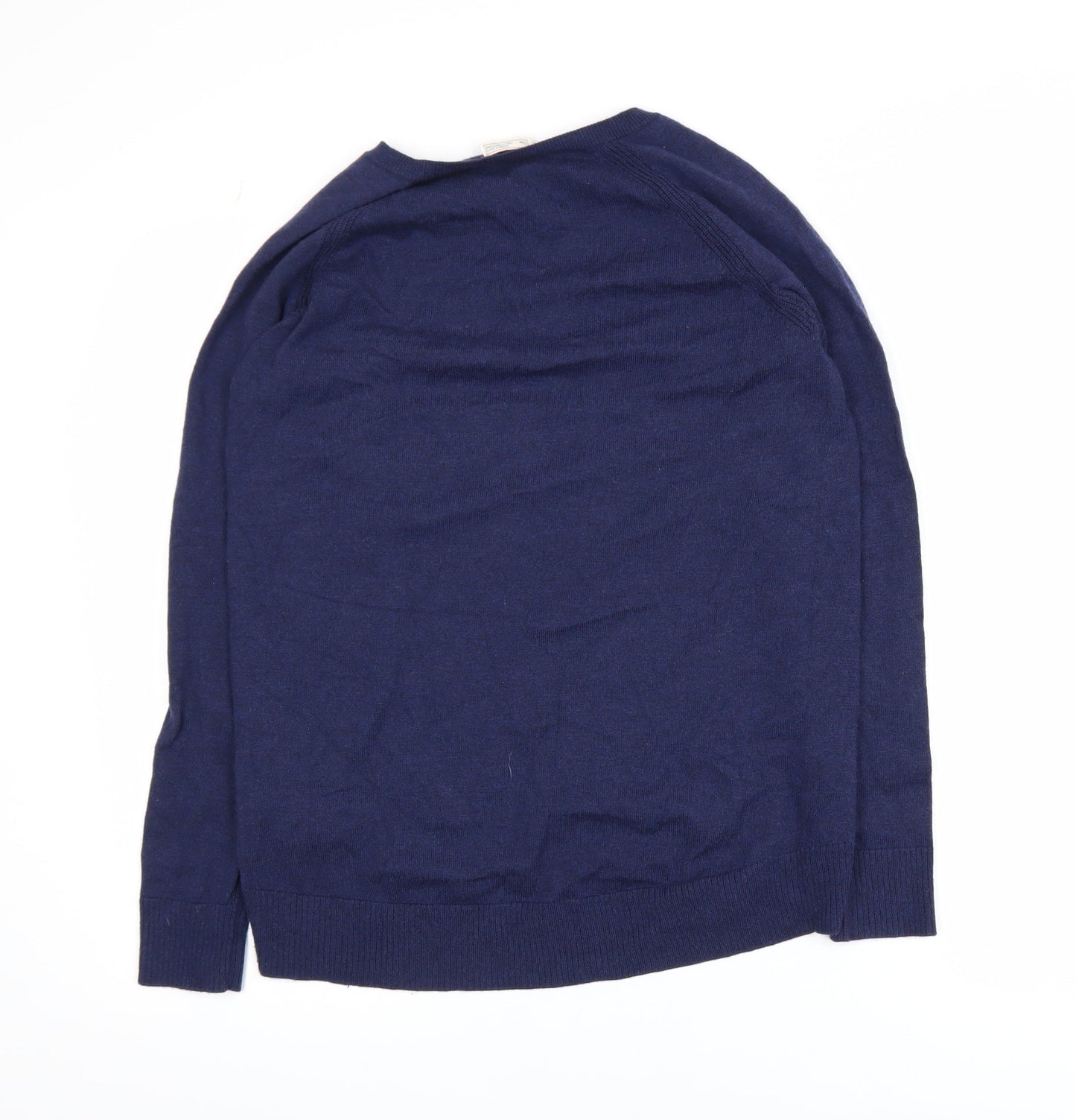 Gap Men's Blue V-Neck Pullover Jumper XS Wool Blend