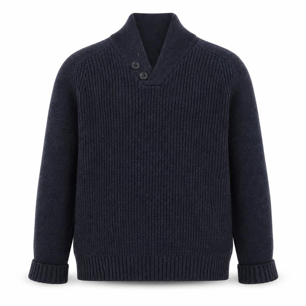 Next Mens Blue Henley Knit Acrylic Jumper Size L