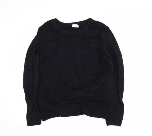 VILA Women's Black XL Pullover Crew Neck Jumper