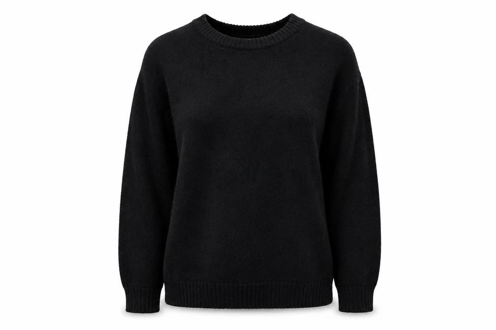 VILA Women's Black XL Pullover Crew Neck Jumper