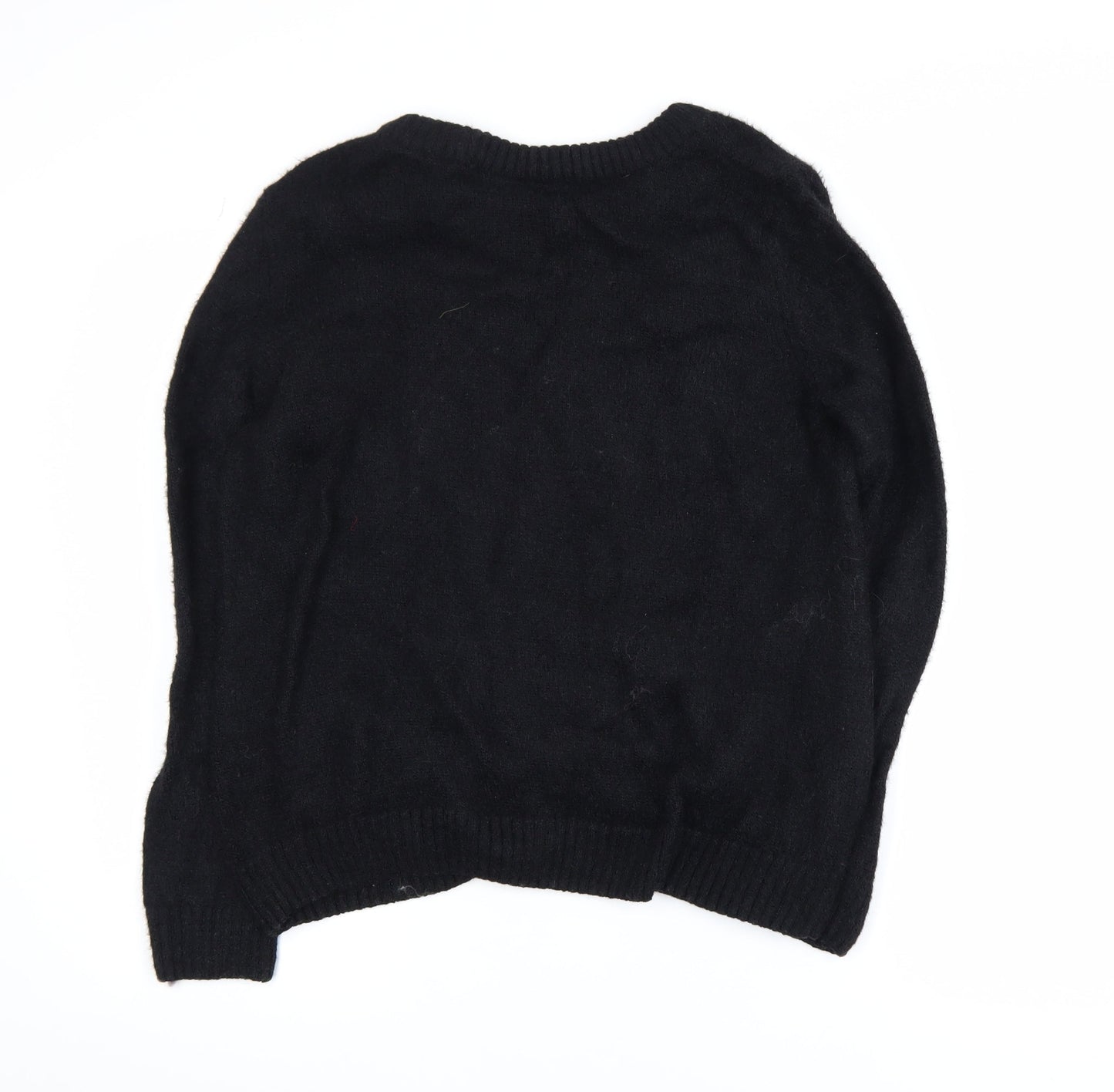 VILA Women's Black XL Pullover Crew Neck Jumper