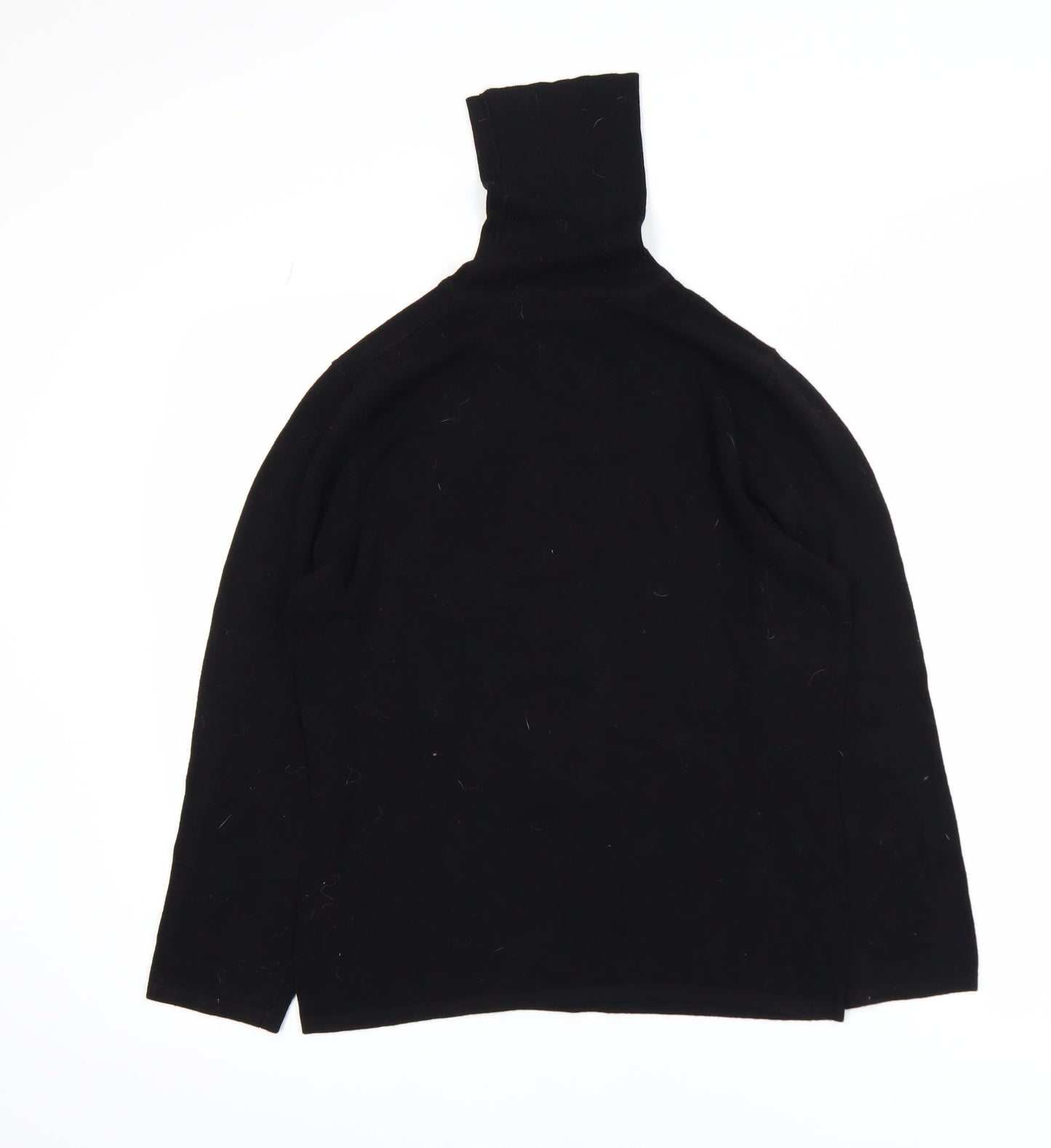 Casual Express Women Black Roll Neck Long Sleeve Knit Top M