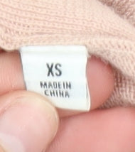 Uniqlo Womens Beige Wool V-Neck Pullover Jumper XS