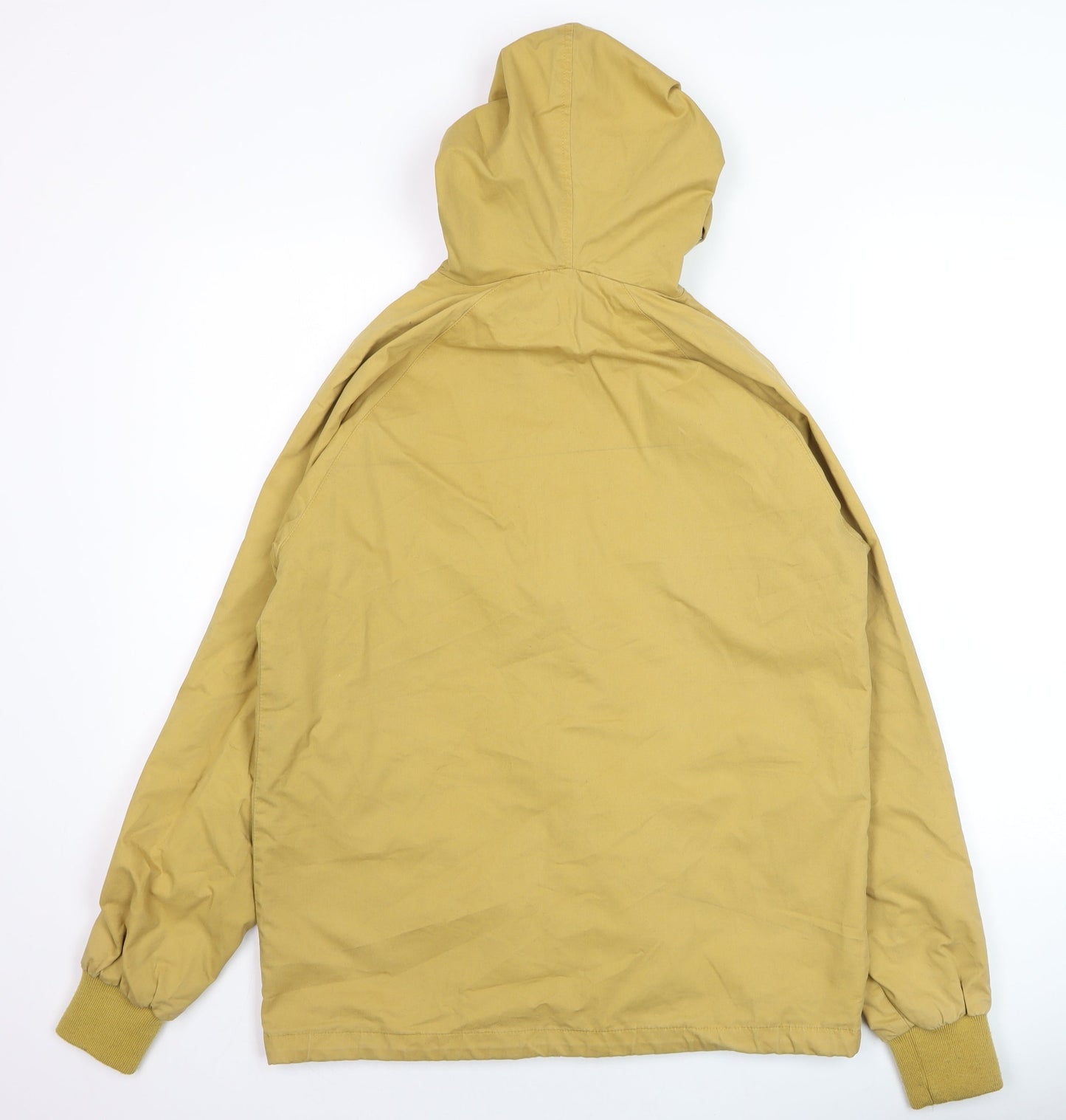 Pop England Men's Beige Hooded Windbreaker Jacket Size S