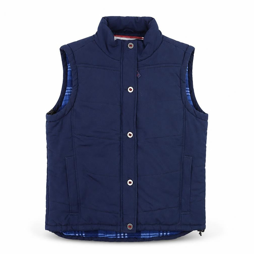 Dock of the Bay Men's Navy Blue Polyester Padded Waistcoat Size L