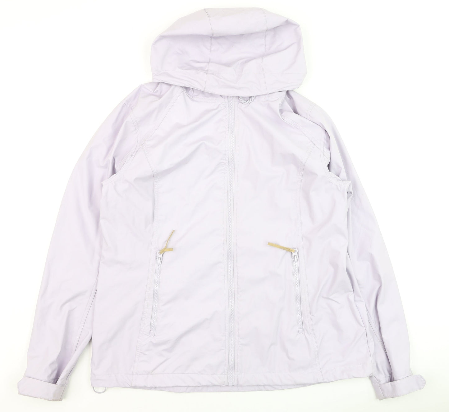 Mountain Warehouse Womens Purple Waterproof Hooded Rain Jacket Size 18