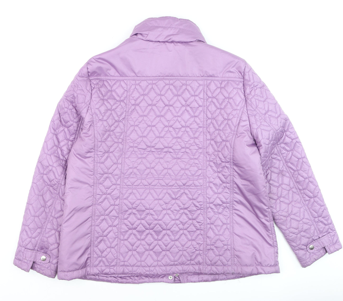 Damart Women’s Purple Quilted Mid-Length Jacket Size L 18/20