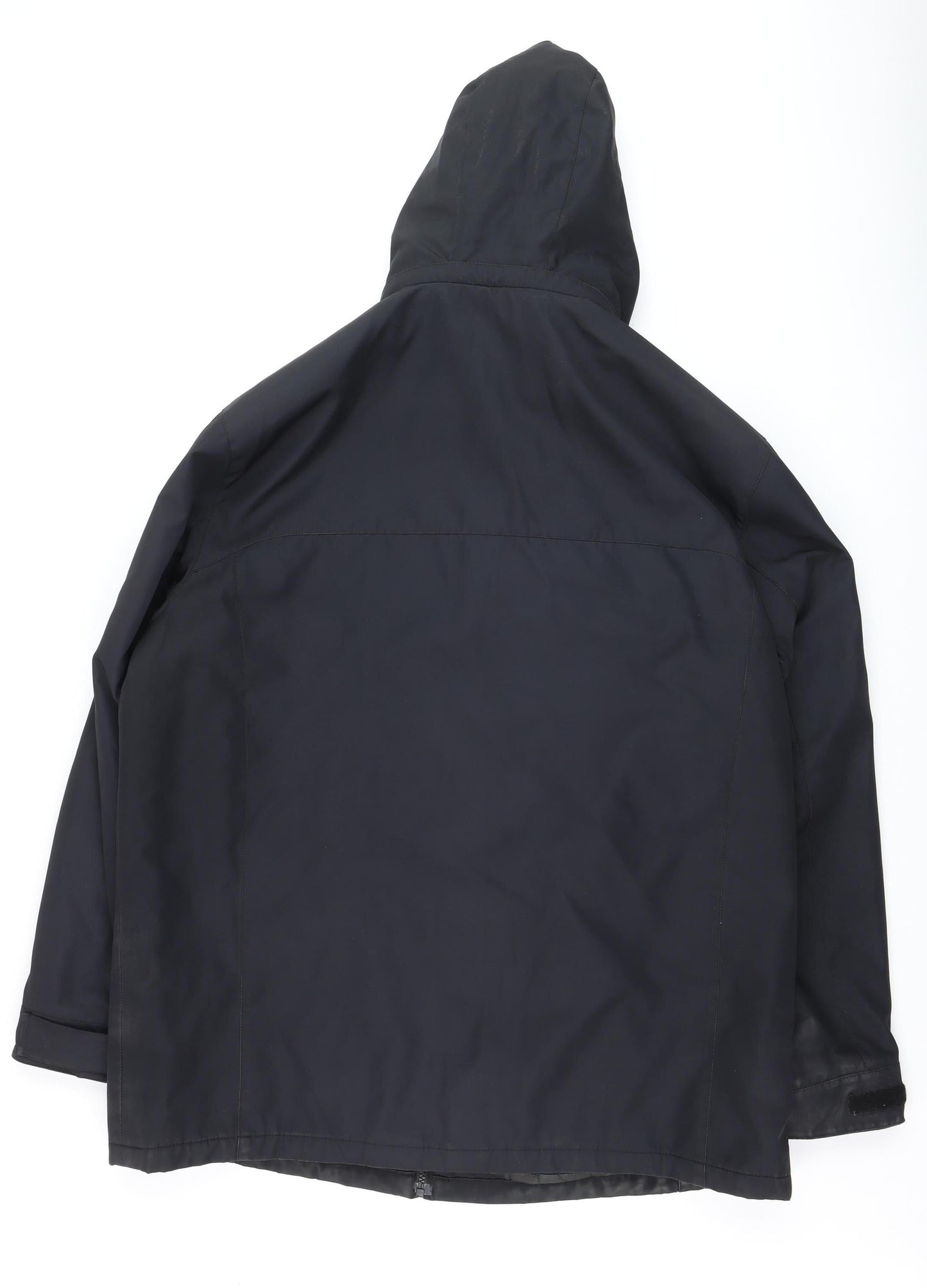 Weatherproof Men’s Black XL Waterproof Hooded Rain Jacket