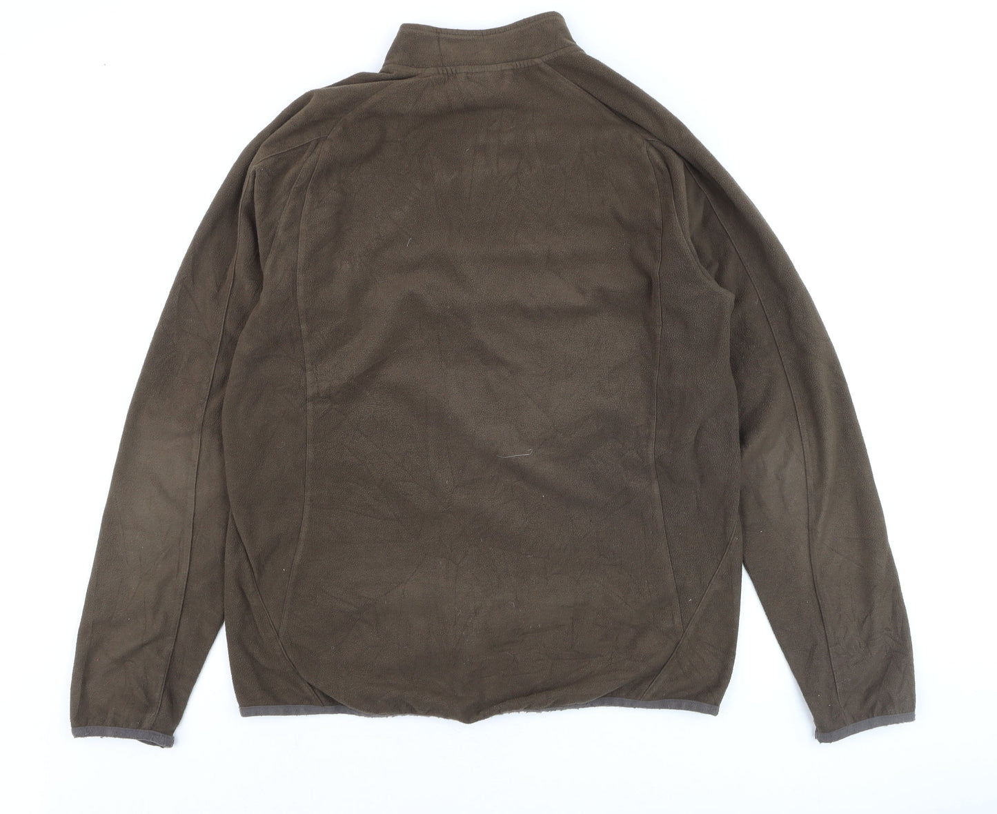 Puma Men’s Brown Fleece Full Zip Jacket Size M Regular Fit