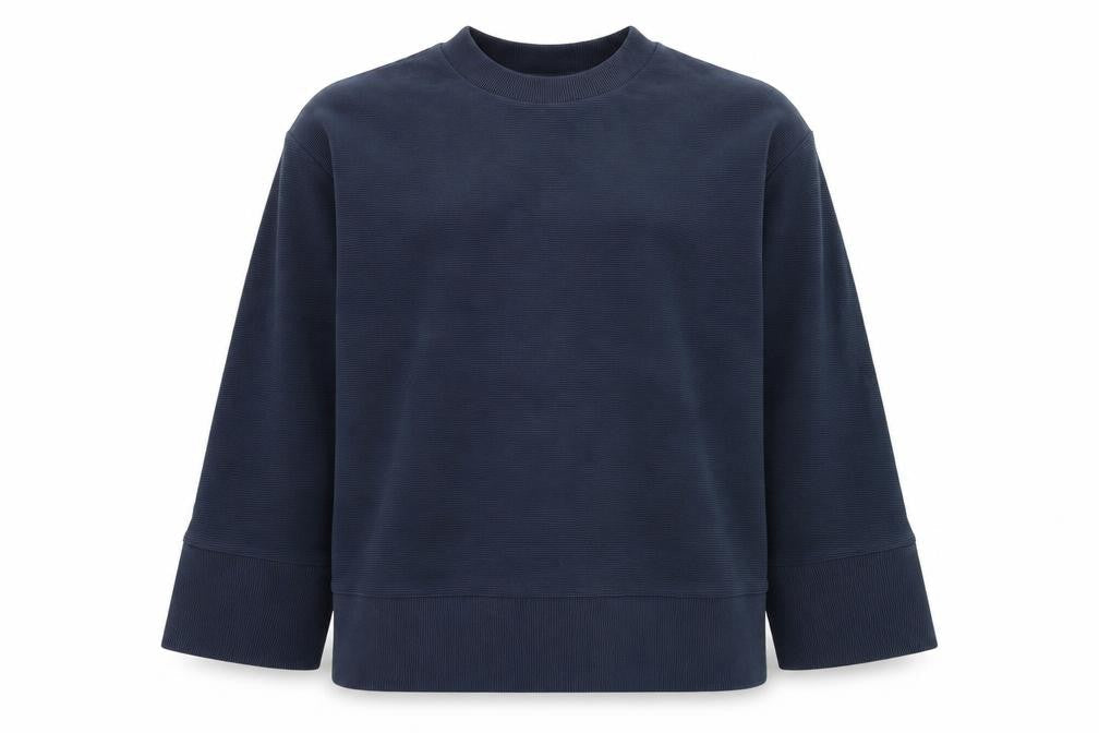 Sweaty Betty Unisex Blue Cotton Pullover Jumper L Regular Fit