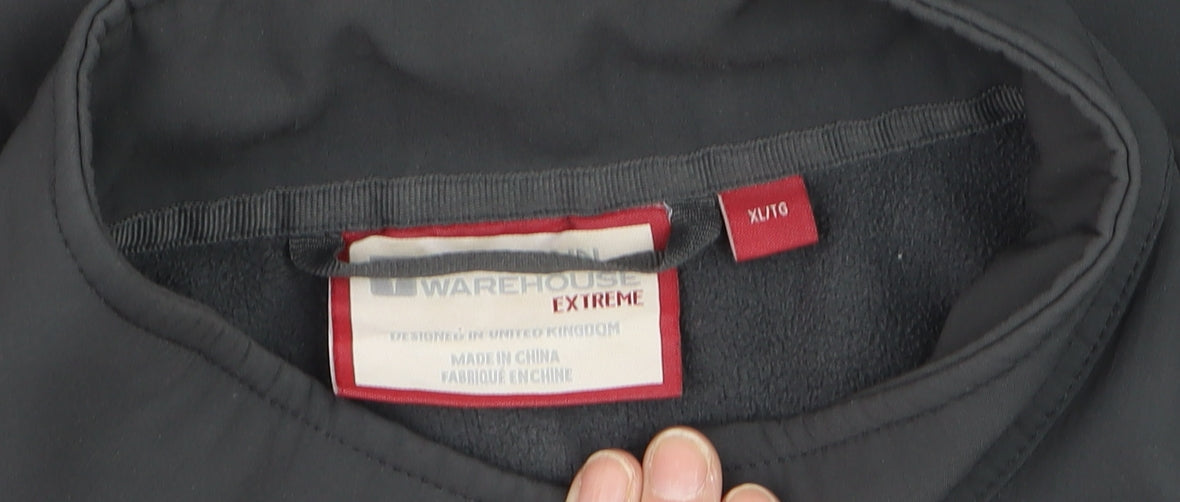 Mountain Warehouse Men's Black XL Softshell Outdoor Jacket