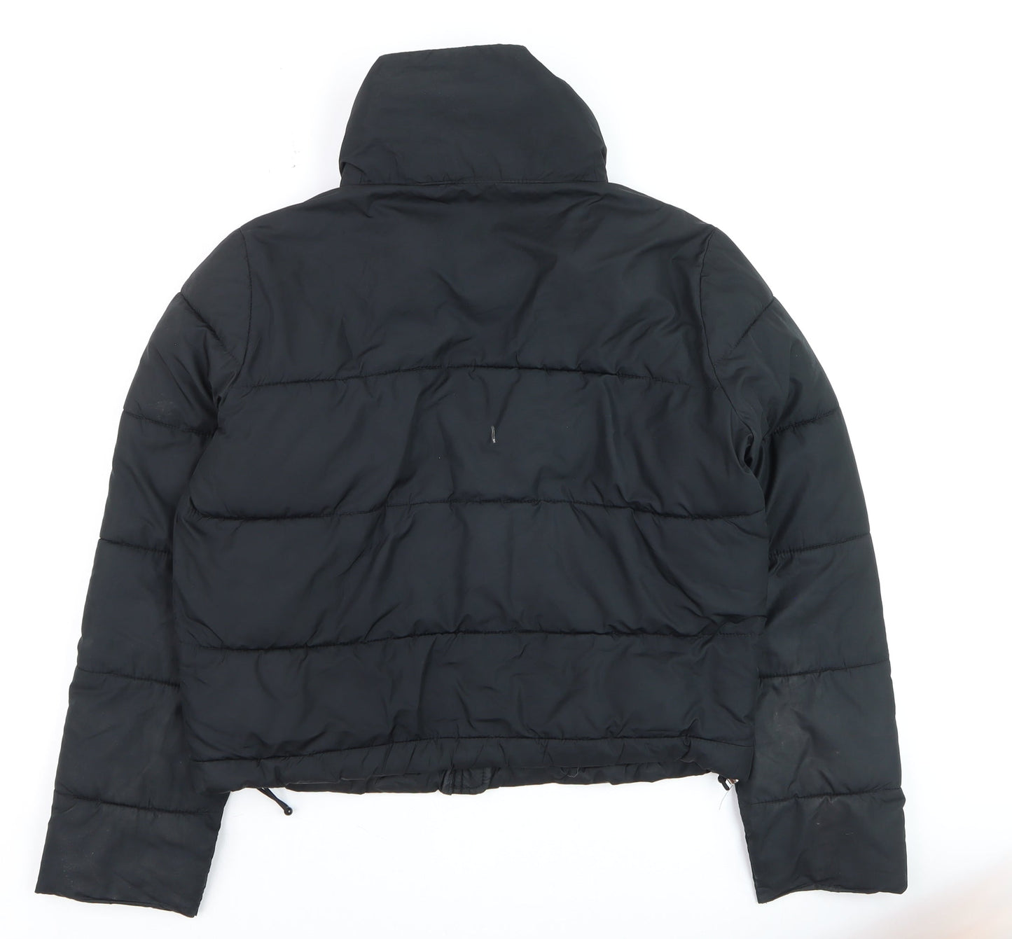 Hollister Womens Black XS Puffer Jacket Recycled Fill Winter Coat