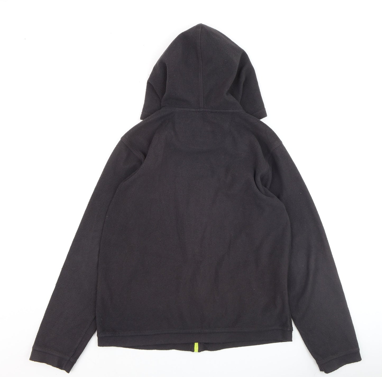 Regatta Boys Black Fleece Hooded Full Zip Outdoor Jacket Size 158 Regular Fit