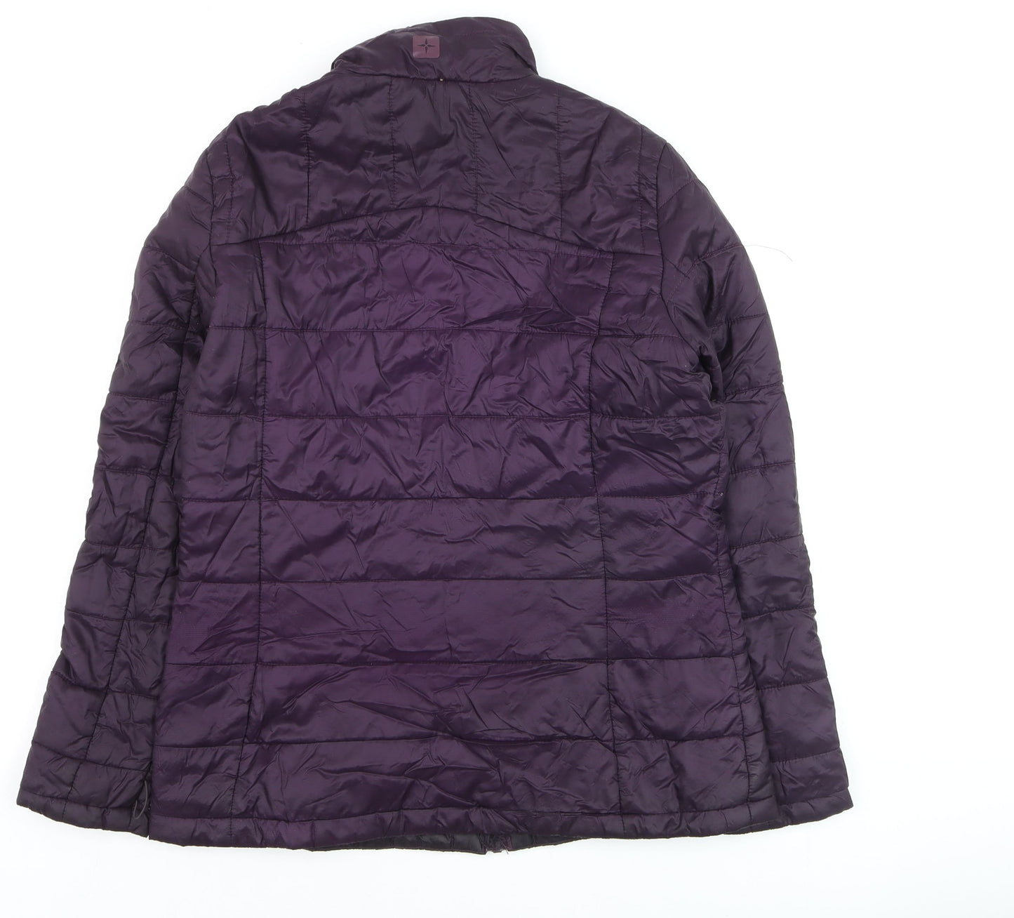 Mountain Warehouse Womens Purple Puffer Jacket UK 12 Lightweight Winter Coat