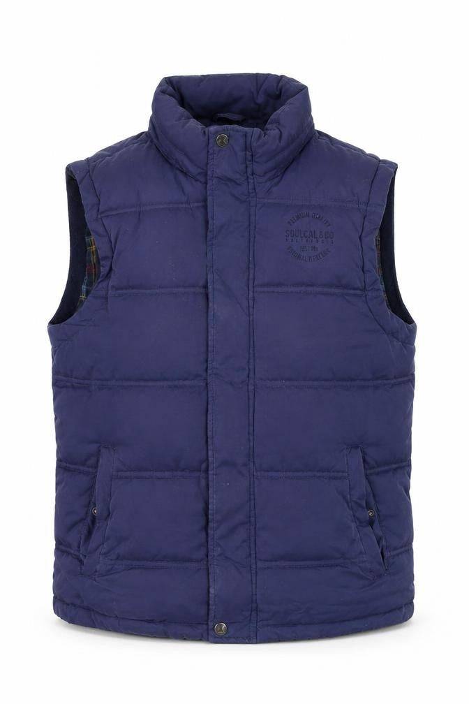 SoulCal Women’s Blue Padded Puffer Waistcoat Vest Size L