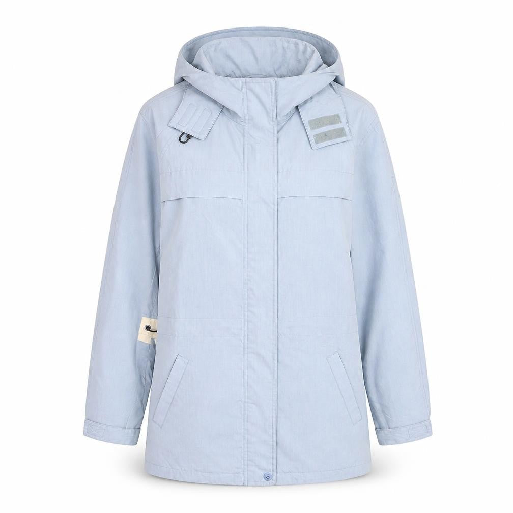 Hawkshead Women Blue Waterproof Hooded Parka Jacket Size 8