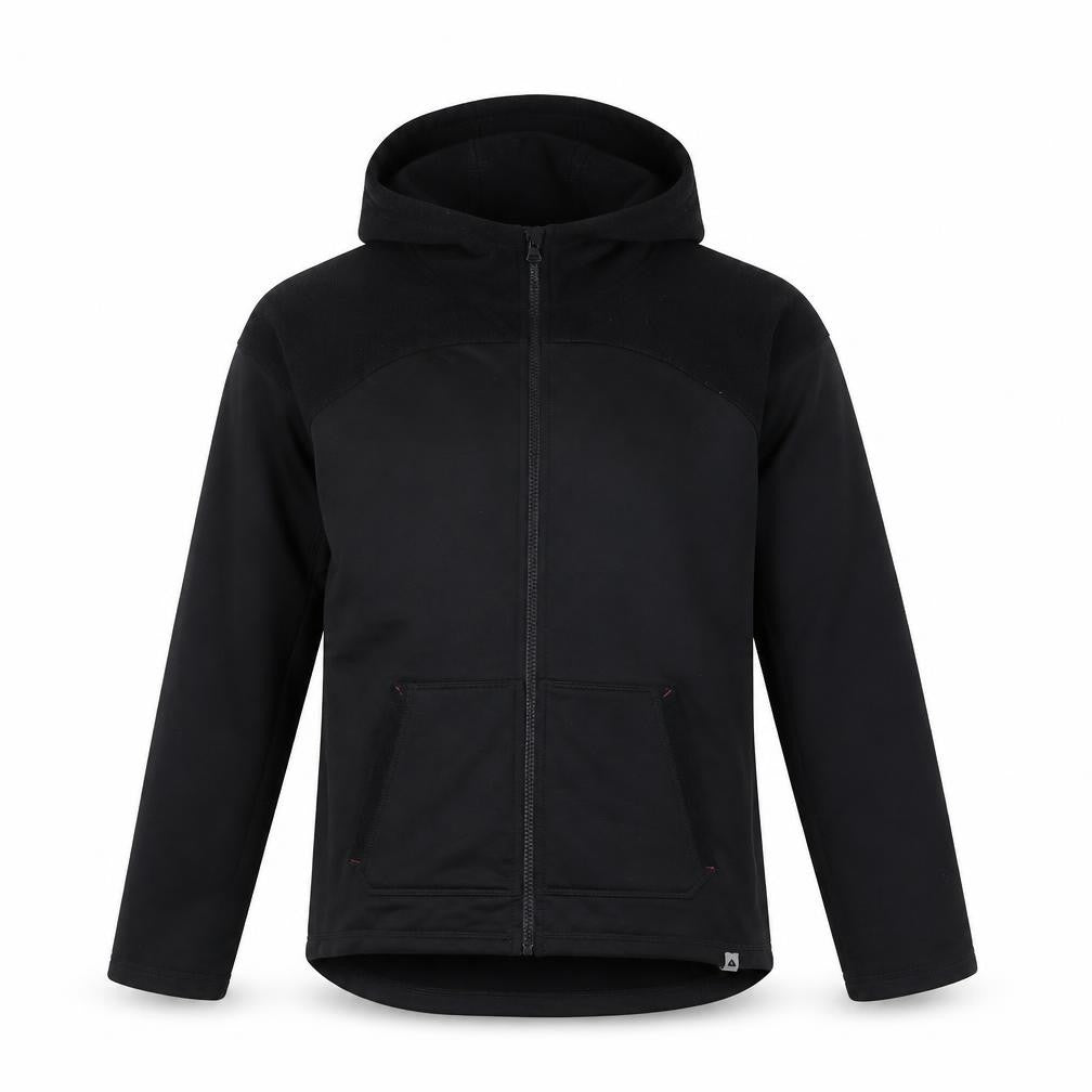 Ozark Trail Men's Black Softshell Hooded Hiking Jacket L