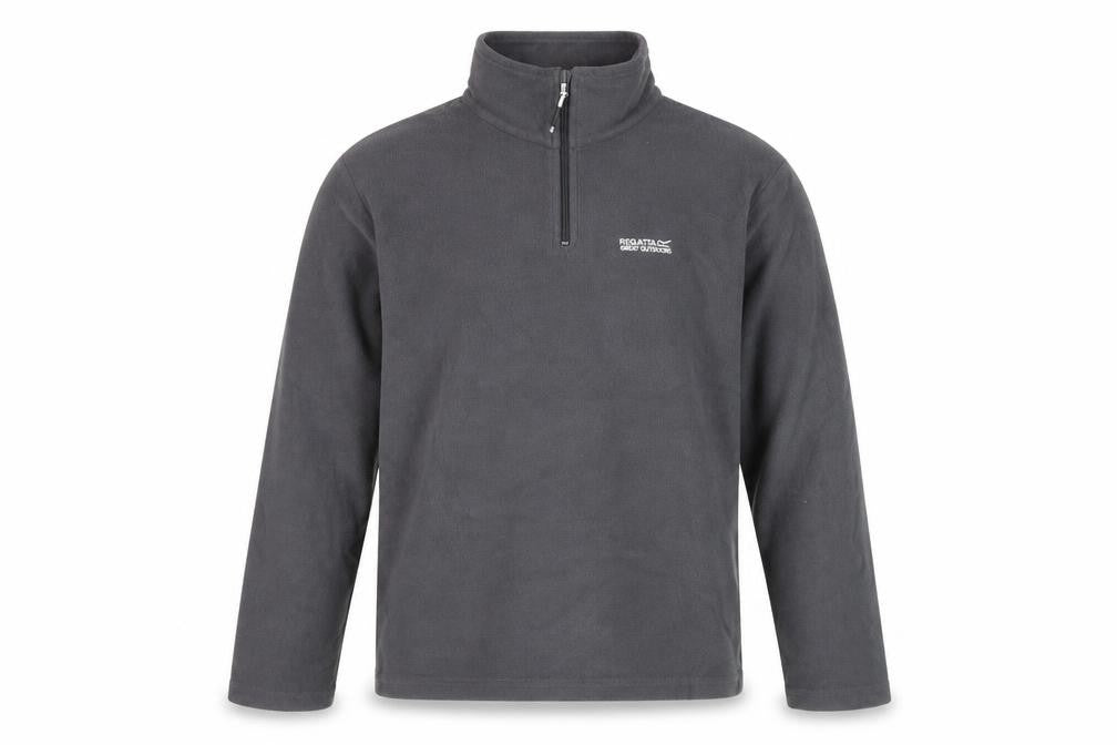 Regatta Men's Grey Fleece 1/4 Zip Pullover Sweatshirt Size S
