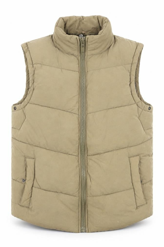 Next Men's Brown Quilted Bodywarmer Waistcoat S Regular Fit