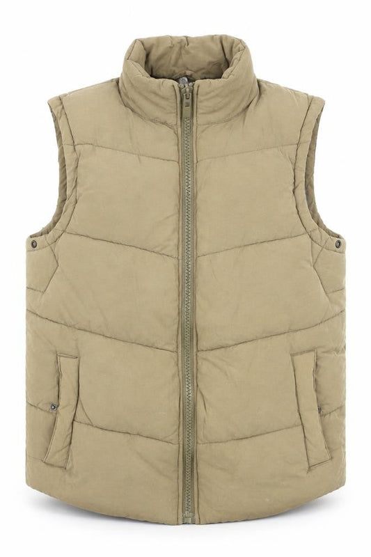 Next Men's Brown Quilted Bodywarmer Waistcoat S Regular Fit