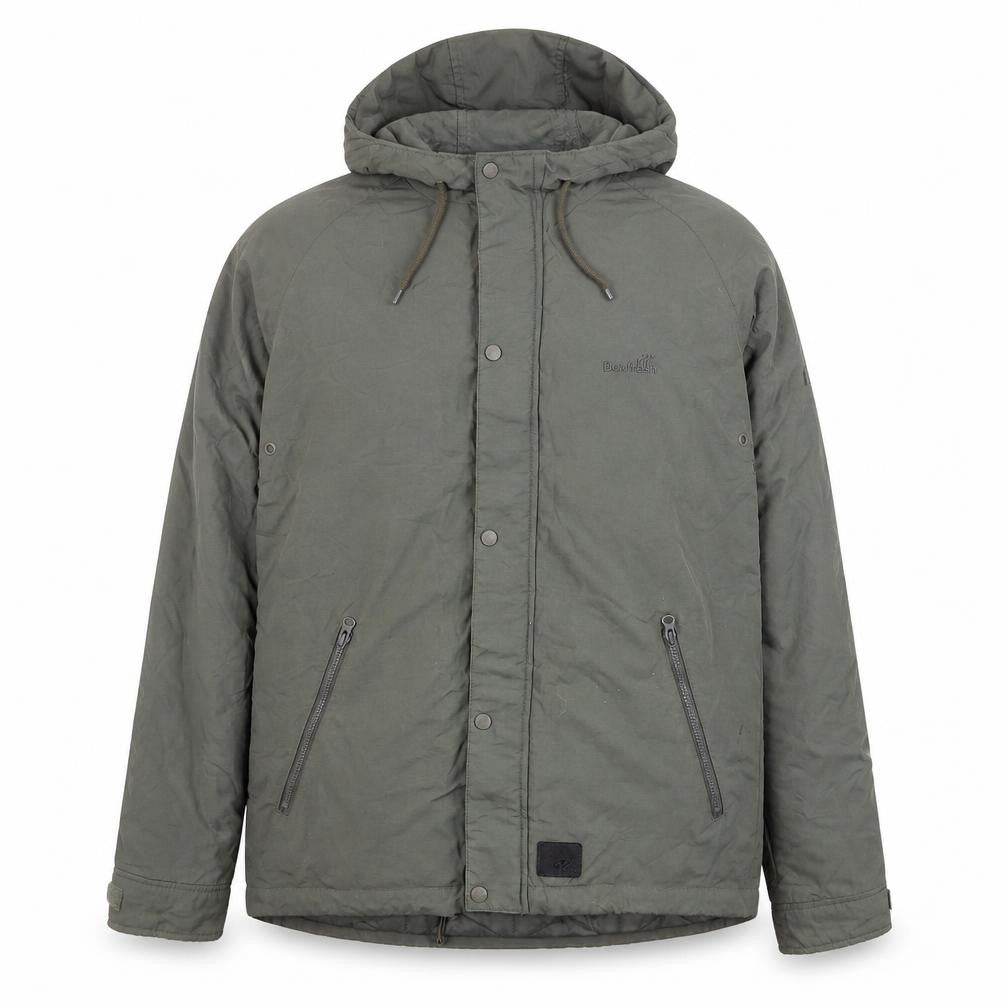 Boxfresh Men's Green Hooded Parka Jacket Size M Nylon Lined Casual