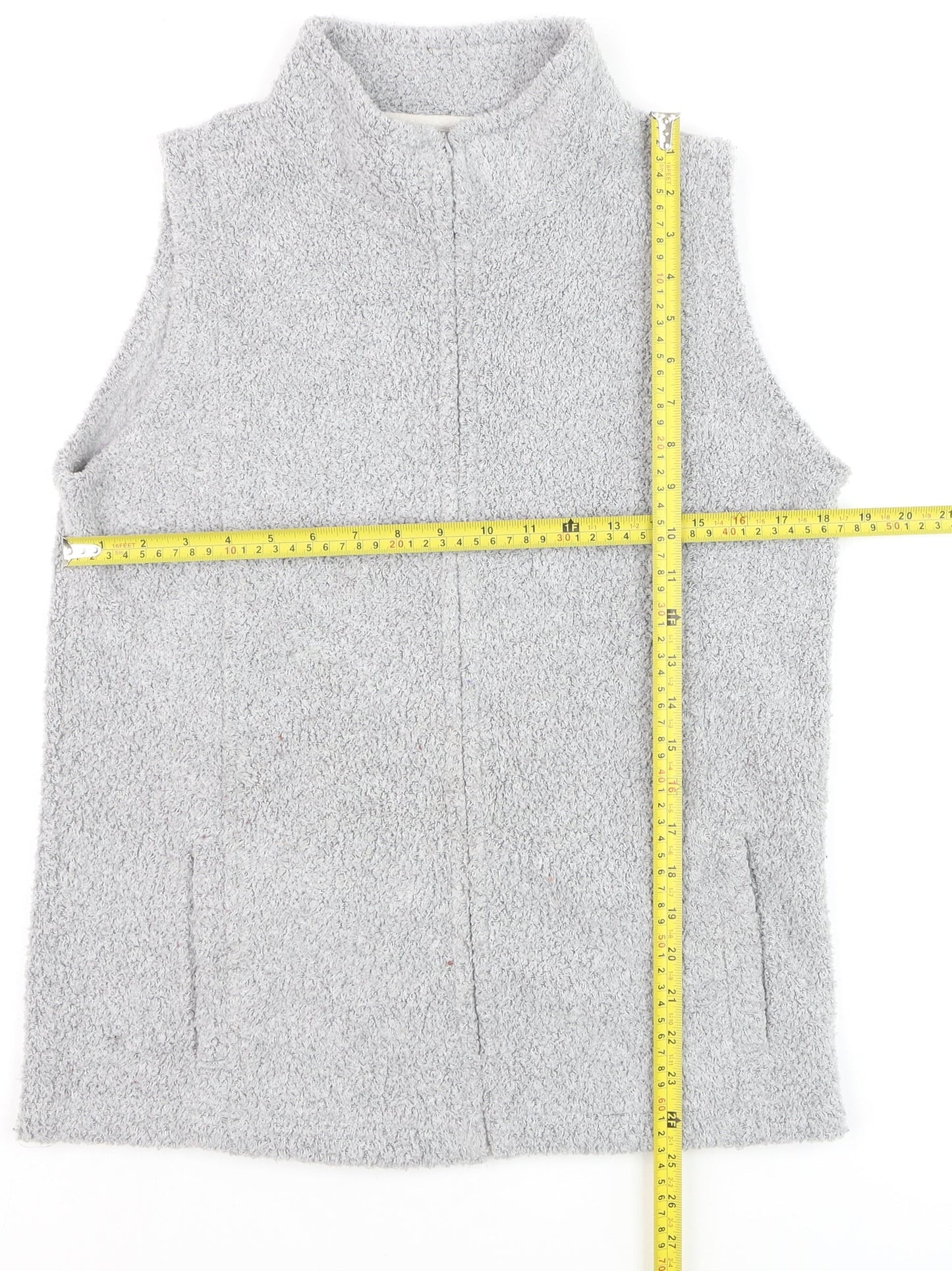 EWM Pure Classics Women's Grey Fleece Waistcoat Size S 10/12