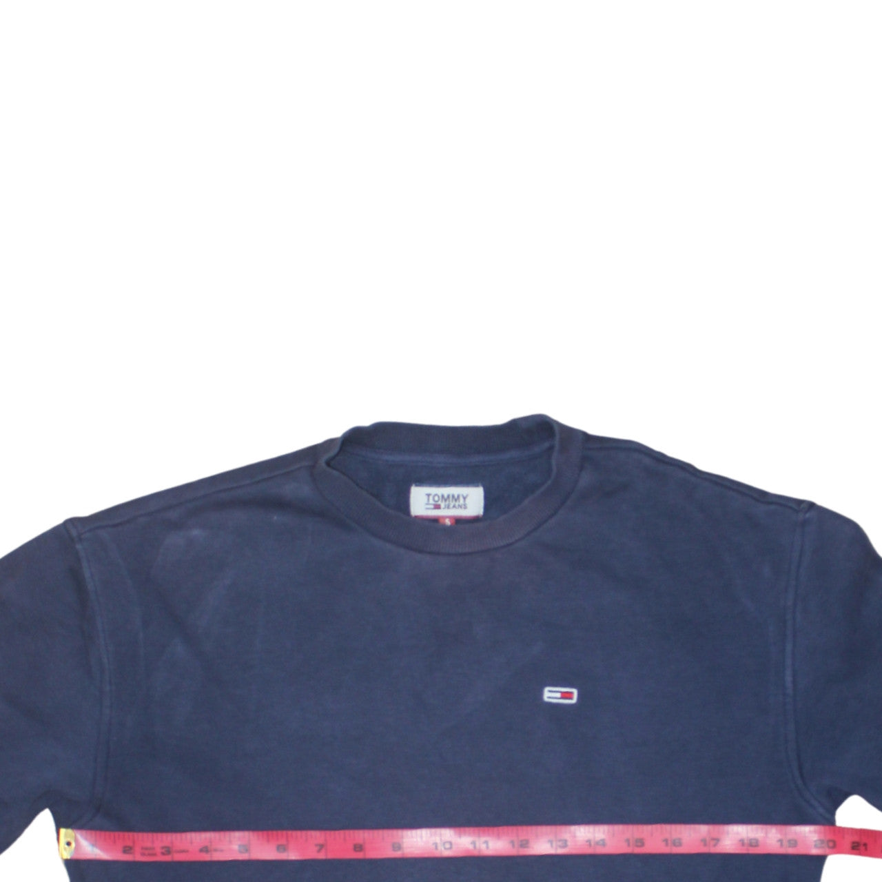 Tommy Jeans Men's Blue Crew Neck Pullover Sweatshirt L Regular Fit