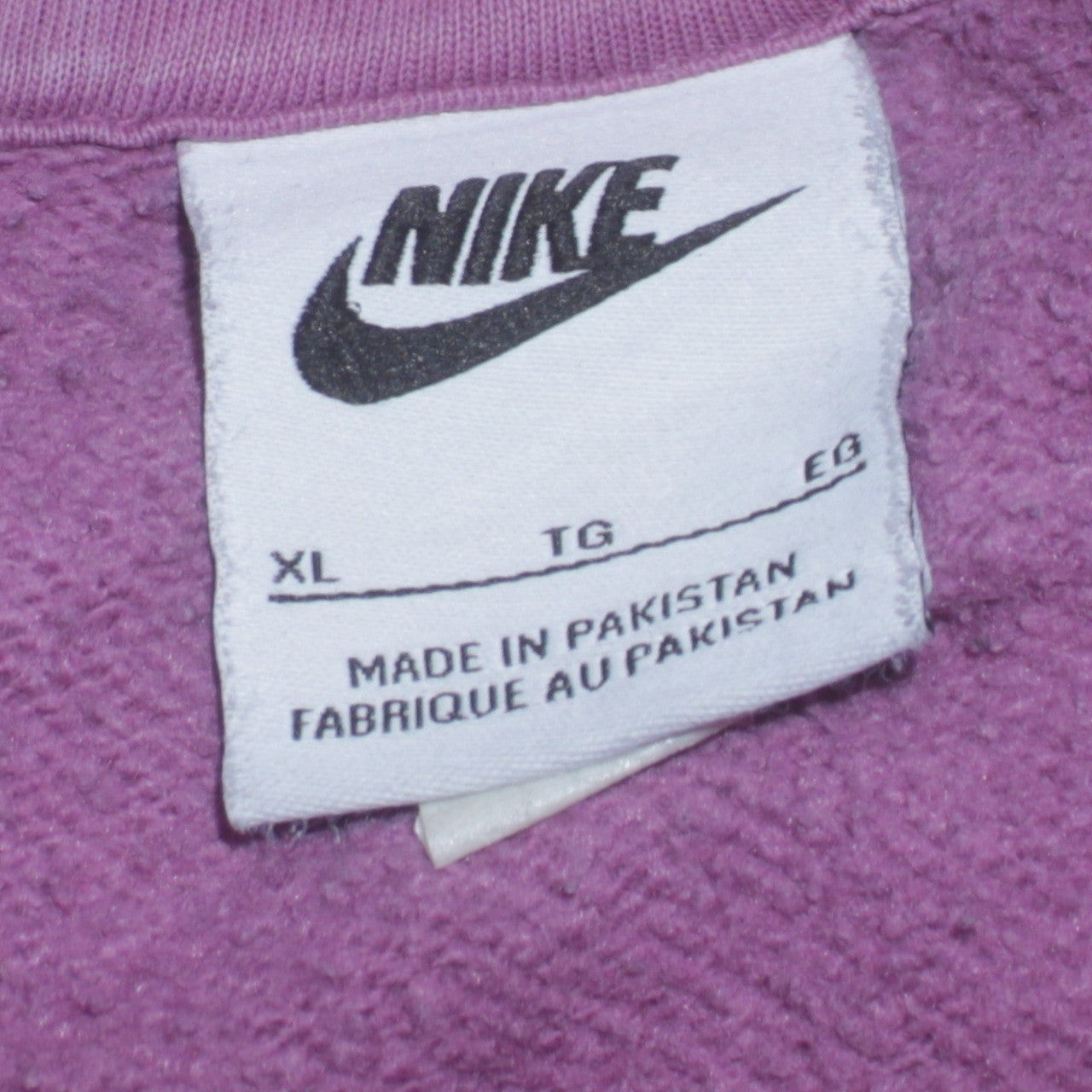 Nike Womens Purple Pullover Hoodie XL - Relaxed Fit Casual Sweatshirt