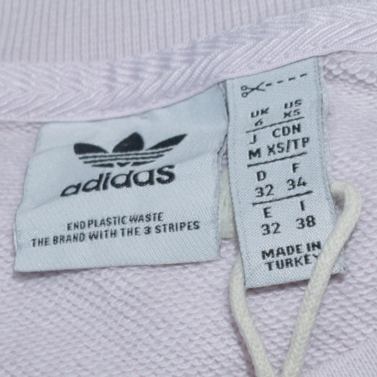 Adidas Women's Lilac Trefoil Sweatshirt Size 6 Crew Neck Pullover
