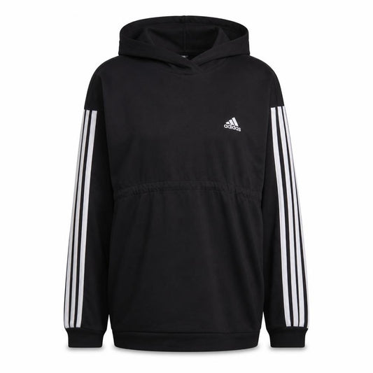Adidas Women Black Pullover Hoodie Medium 12-14 Hooded Sportswear