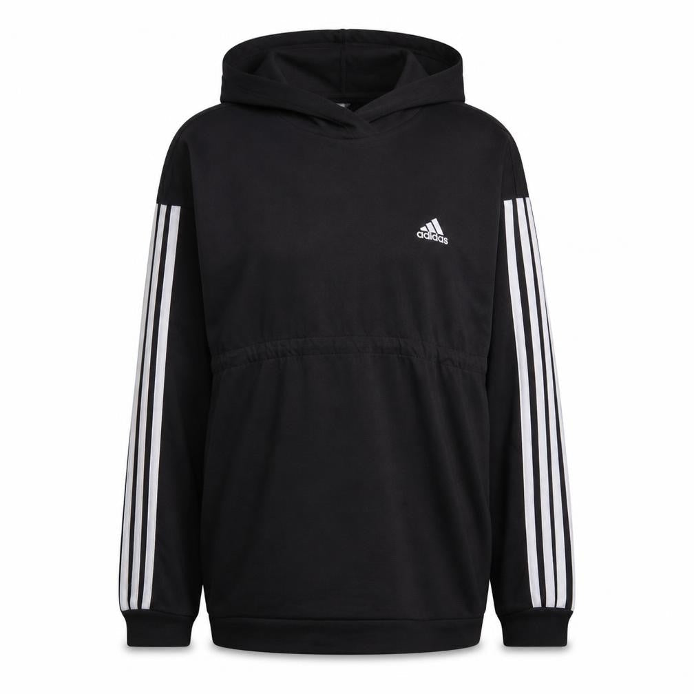 Adidas Women Black Pullover Hoodie Medium 12-14 Hooded Sportswear