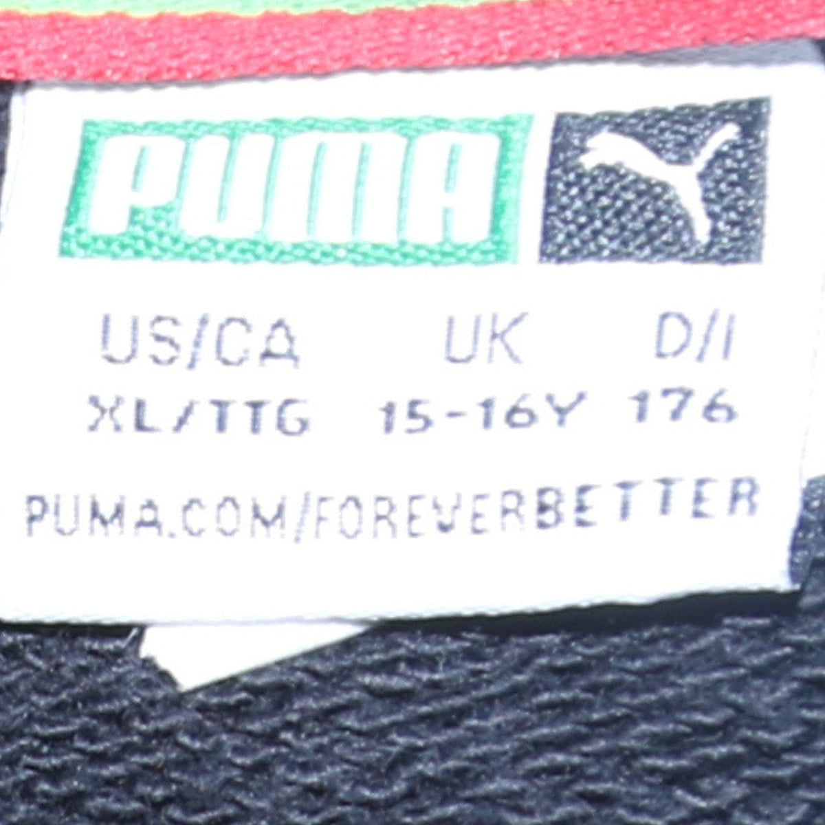 Puma Boys Black Crew Neck Pullover Sweatshirt 15-16 Years