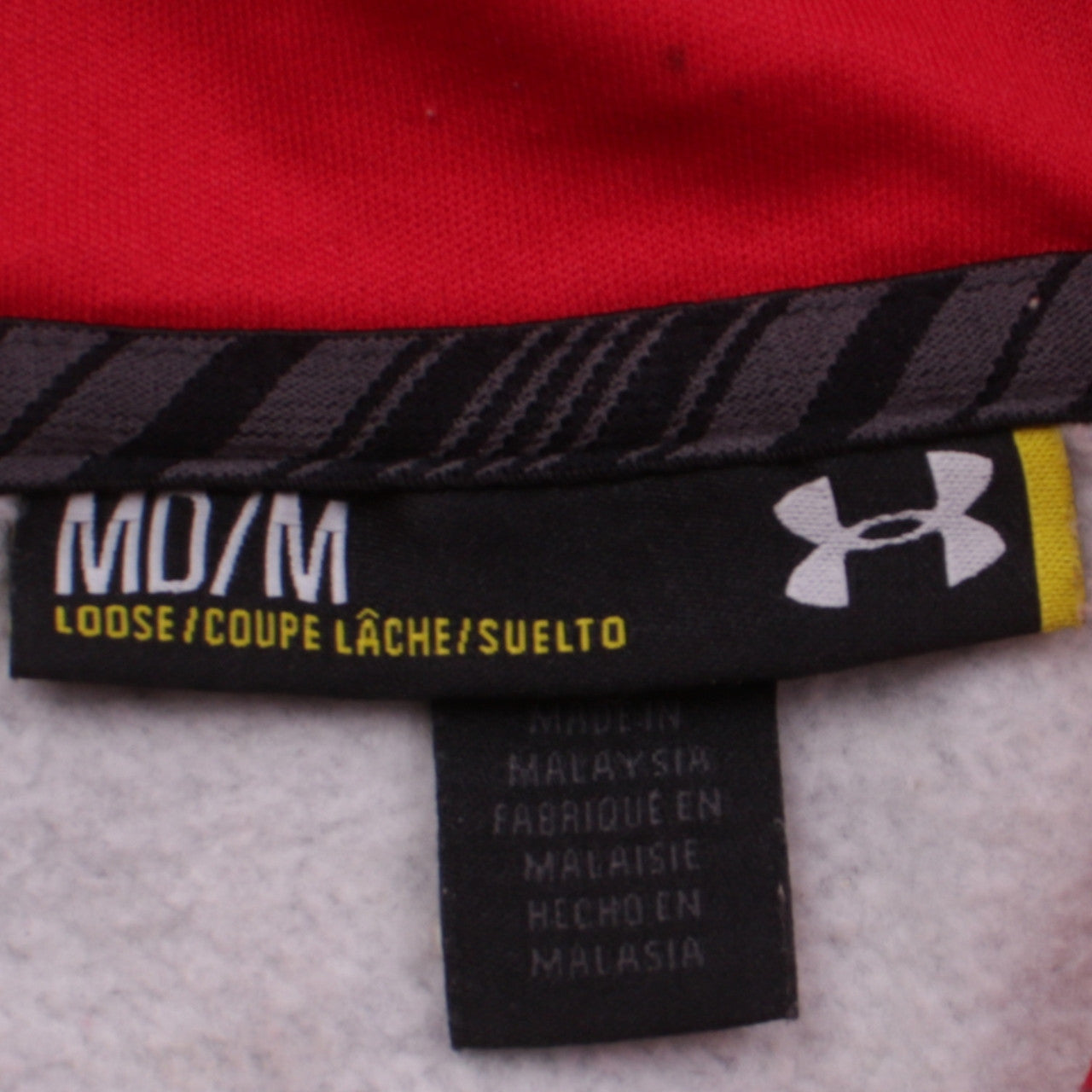 Under Armour Men's Grey Full Zip Hoodie WRU Rugby Medium