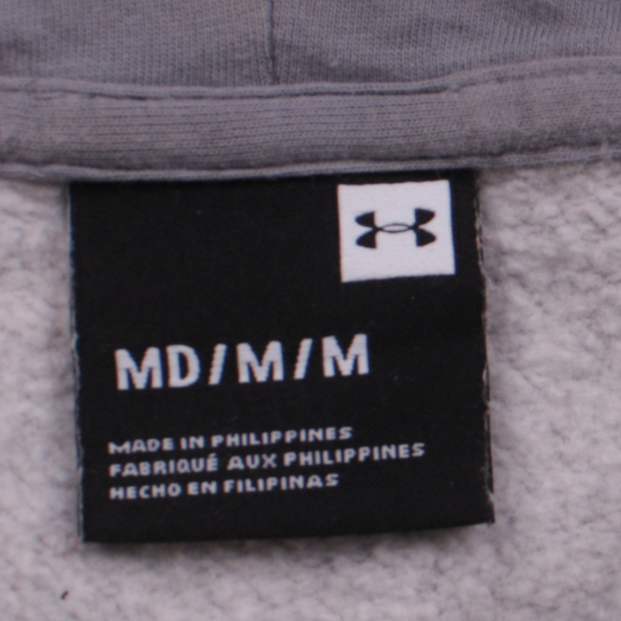 Under Armour Men's Grey Pullover Hoodie M Regular Fit Fleece